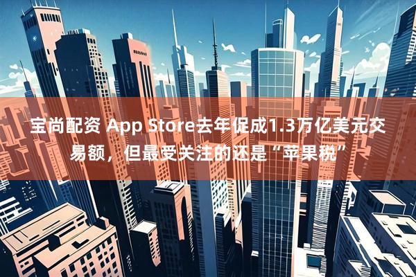 宝尚配资 App Store去年促成1.3万亿美元交易额，但最受关注的还是“苹果税”