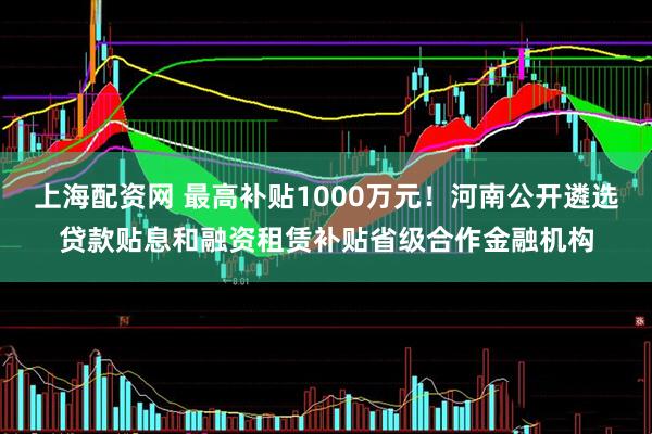 上海配资网 最高补贴1000万元!河南公开遴选贷款贴息和融资租赁补贴省级合作金融机构